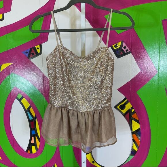Charlotte Russe, Glitzy Dressy Tank Top. Size Small. In excellent condition! - Picture 1 of 5
